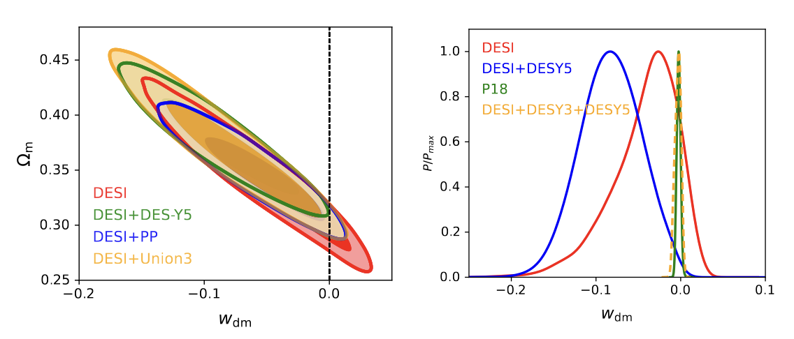 DESI constraints on w_dm